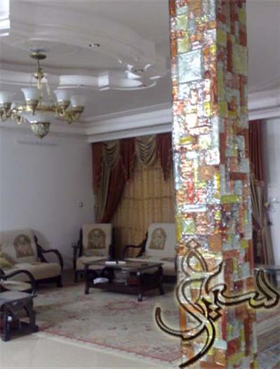 شیشه دکوراتیو ستون_اصفهان