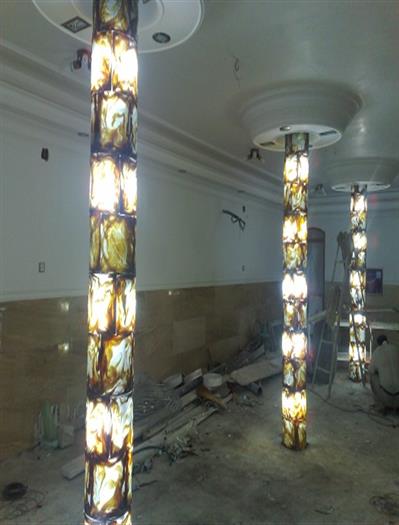 تایل شیشه دکوراتیو ستونی - اصفهان