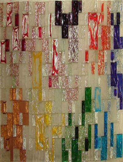تایل شیشه دکوراتیو/ شیشه رنگی- اراک